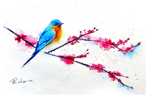 Bird Watercolor Painting Bird Art Print Bird Artwork Bird Etsy In