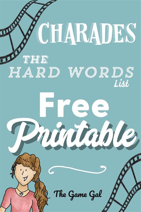 Charades For Kids Charades For Kids Charades Word List