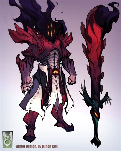 Demon Armor Concept By Minohkim On Deviantart Fantasy Character
