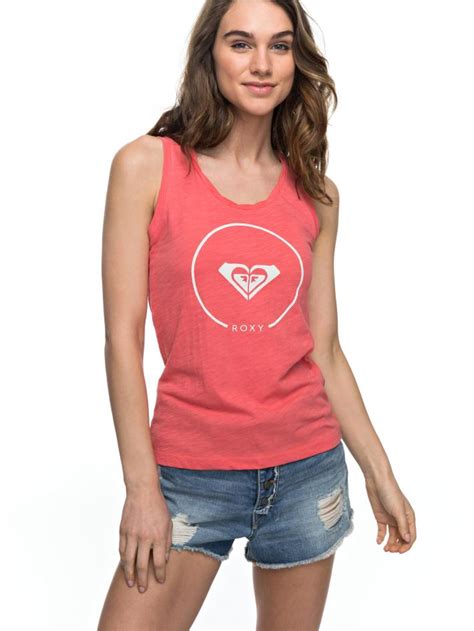 Red Womens Roxy Singlets And Tank Tops Billy Twist Tank Top Spiced Coral Navigate Fp