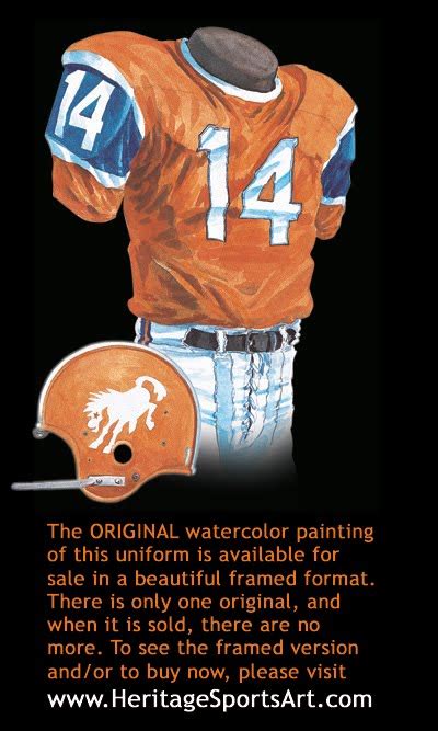 Denver Broncos Uniform And Team History Heritage Uniforms And Jerseys