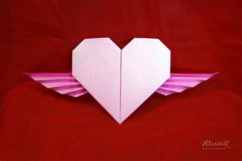 Flickrpbrx8jw Origami Winged Heart Designed By Francis