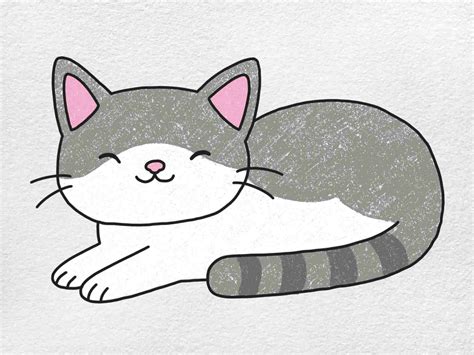Easy Cat Drawings Helloartsy