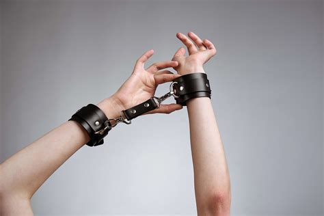 Leather Wrist Cuff For Women Bondage Leather Cuffs Etsy