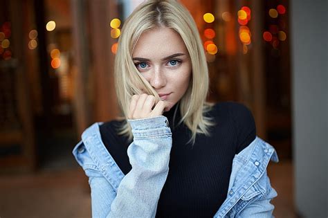hd wallpaper look sexy model portrait jeans makeup hairstyle blonde wallpaper flare