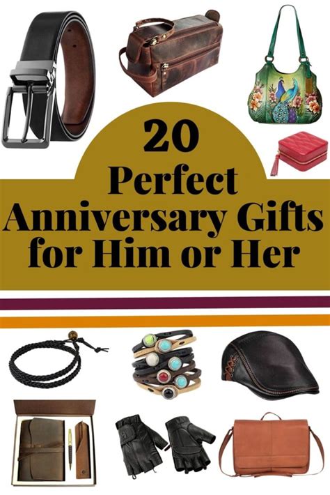 Exquisite Leather Anniversary Gifts For Him Her GiftCollector