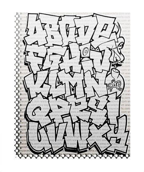Graffiti Alphabet Letter Template 16 Free Psd Eps Format Download