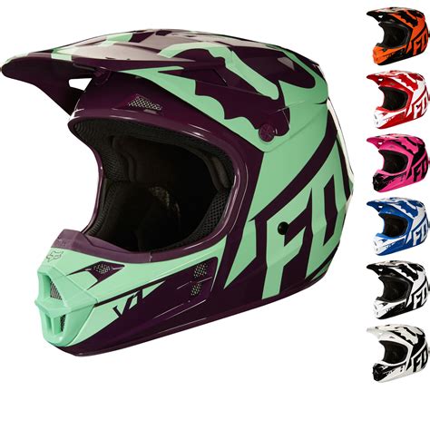 Fox Racing V1 Race Motocross Helmet Helmets