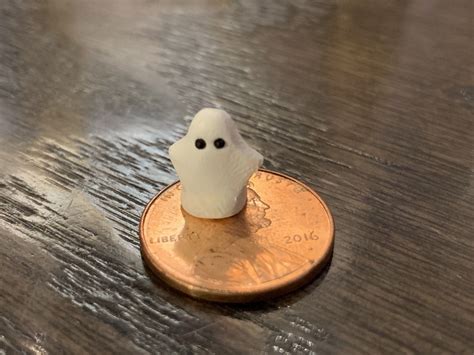 One Micro Mini Ghost Mini Ghost Polymer Clay Ghost Etsy Polymer