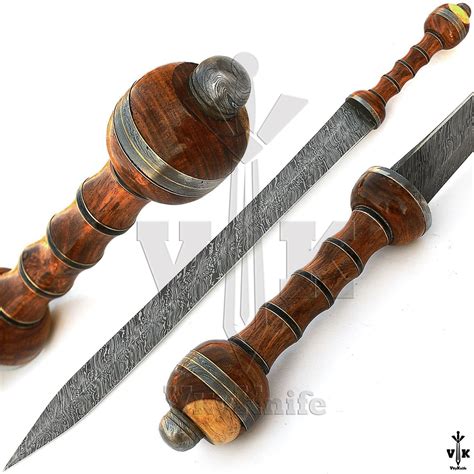 Vk2112 Handmade Forged Damascus Steel Sword 3050 Inches Long Etsy