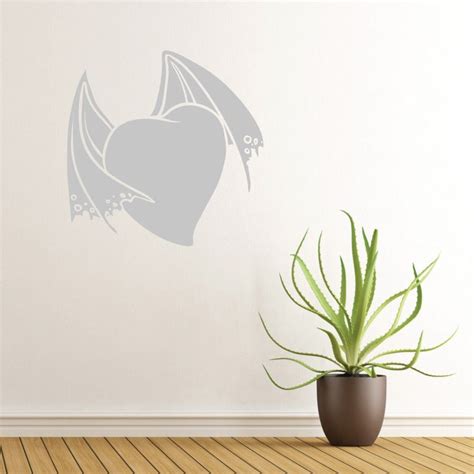 Vente de stickers gothiques pour choppers, bobbers, harley et autre customs pour tous les bikers, autocollants pour motards et amateurs de moto customisée. Sticker mural Coeur gothique > Décomotif