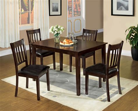 West Creek I 5 Piece Dining Table Set From Furniture Of America