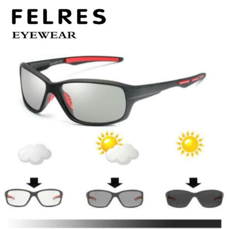 Men Polarized Photochromic Sunglasses Transition Lens Uv400 Driving Glasses New Ebay