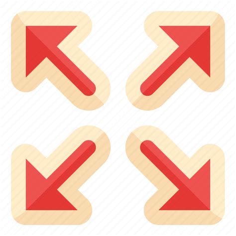 Maximize Scalable Extend Expand Arrows Icon Download On Iconfinder