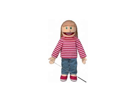 25 Katie Peach Girl Full Body Ventriloquist Style Puppet By Silly