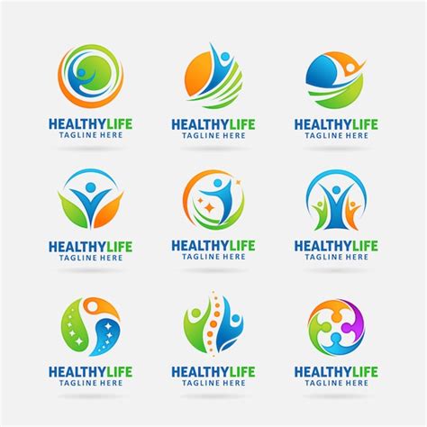 Premium Vector Collection Of Healthy Life Logo Design