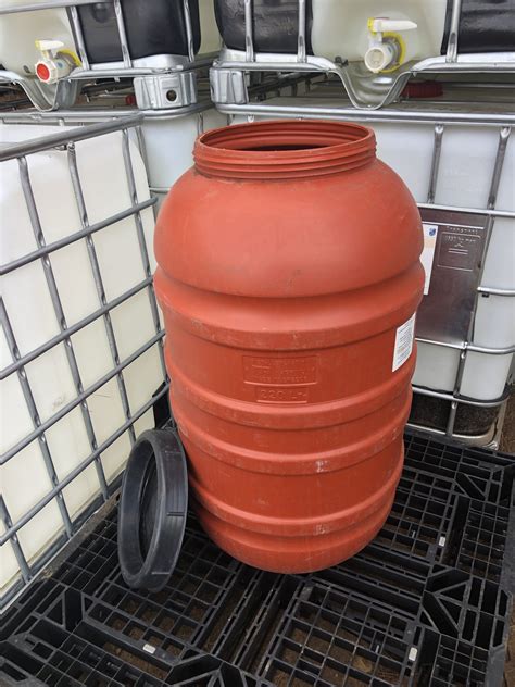 55 gallon food grade removable top rain barrel (Screw on style top ...