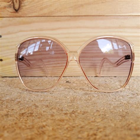 oversized square 70s sunglasses vintage clear sunglasses etsy
