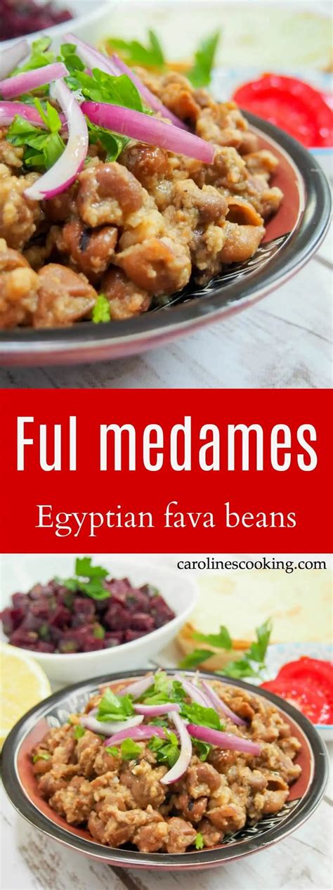 Ful Medames Egyptian Fava Beans Eatlikeanegyptian Carolines Cooking