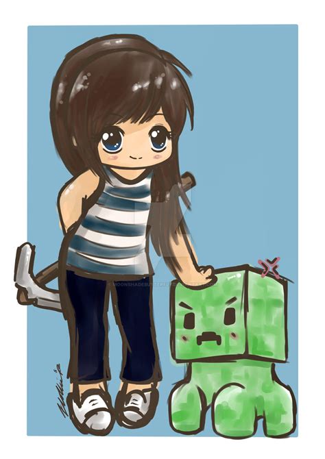 Minecraft Chibis By Moonshadebutterfly On Deviantart