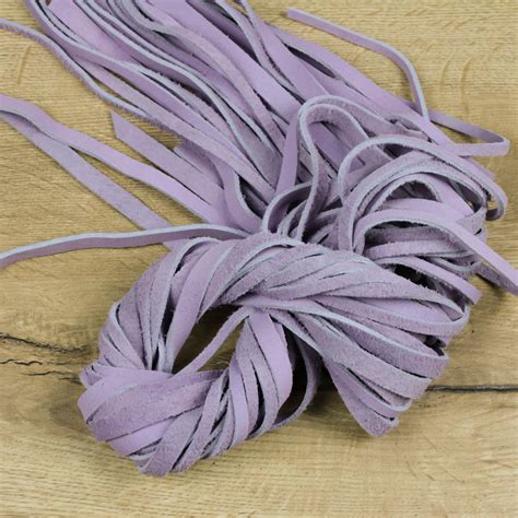Suede Thonging Lilac 10 And 5mm Wide 1200 Cm Long Leather4craft