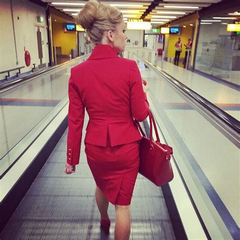 Virgin Atlantic Stewardess Marywade Flight Attendant Fashion Sexy Flight Attendant Woman