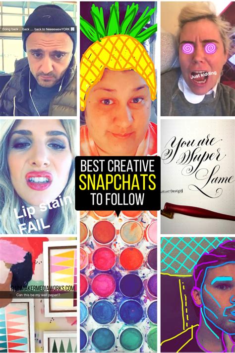 Best Creative And Diy Snapchats To Follow Rainmaker Media Works Smart