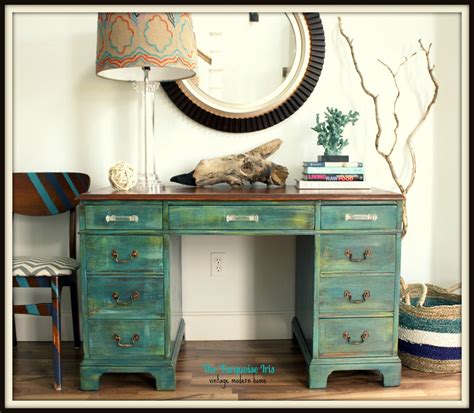 Choose from contactless same day delivery, drive up and more. The Turquoise Iris ~ Furniture & Art: Teal Distressed ...