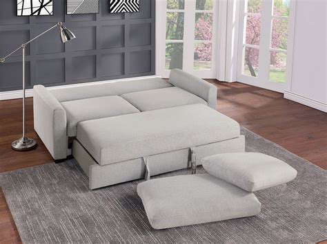 Price Convertible Studio Sofa W Pull Out Bed By Homelegance