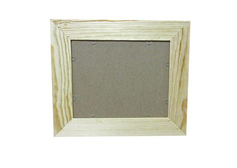 Decorative Wood Picture Frame Unfinished Pine 8 X 10 Etsy
