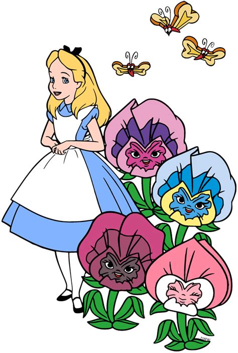 Alice In Wonderland Flowers Clip Art Disney Clip Art Galore