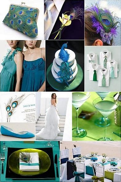 The male peacock is brightly coloured. Help with color palette... : wedding color palette teal silver green Peacock | Wedding colors ...