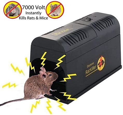 Ansitai Electronic Rat Trap Rodent Trap Electric Mouse Zapper Effective