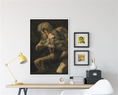 Francisco Goya Saturno Devorando A Su Hijo 1823 Pintura Etsy España