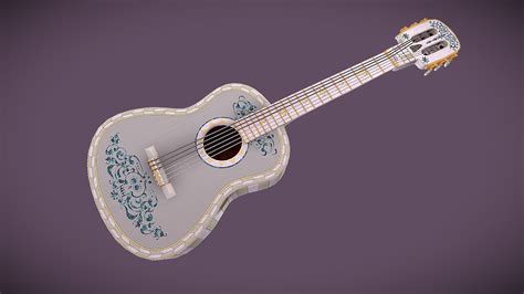 Disney Pixar Coco Guitar Buy Royalty Free 3d Model By Ginger Lva