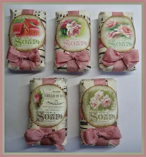 Roses Wrapped Soap Soap Packaging Handmade Soaps Vintage Packaging