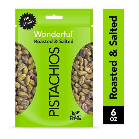 Wonderful Roasted And Salted Pistachios 6 Oz