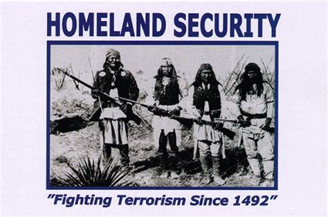 Homeland Security Fighting Terrorism Since 1492 Postcard Peace