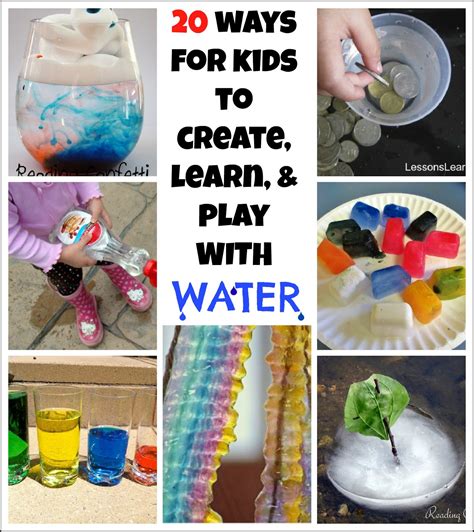 20 Activities Using Water Kids Co Op ~ Reading Confetti