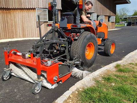 Kersten 125m Rear Pto Sweeper With Gulley Brush And Collector On