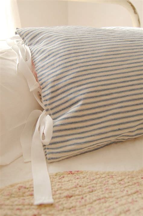 5 out of 5 stars. ticking pillowcase | Pillows, Feather pillows, Pink bedding