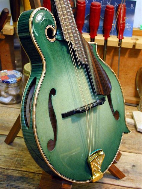 Another Take On The Green Mandolin With Soundholes Im Aiming For
