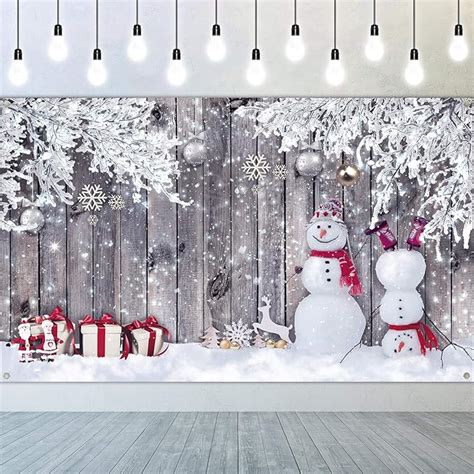 Christmas Backdrop For Photography Fabric Wood Background