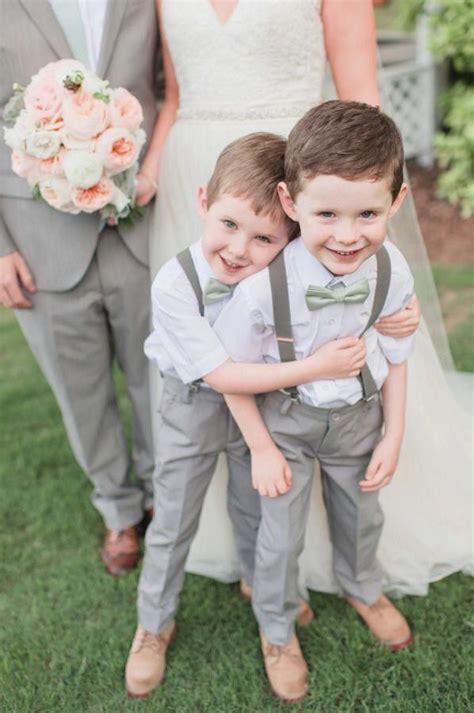 These Little Suits For The Ring Bearers Ringsbeareroutfit Wedding