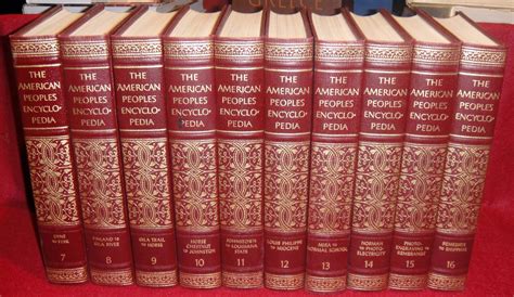 THE AMERICAN PEOPLES ENCYCLOPEDIA A MODERN REFERENCE WORK - COMPLETE 20 VOLUME SET - Used Books