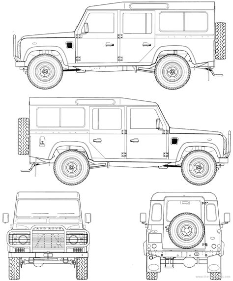 Land Rover Defender Blueprints Layth Jawad Land Rover Defender