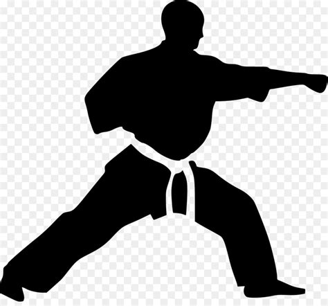 Kickboxing Silhouette Martial Arts Clip Art Fighting Png Download