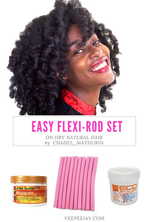 The Secret To Achieving The Perfect Flexi Rod Set On Dry Natural Hair Veepeejay