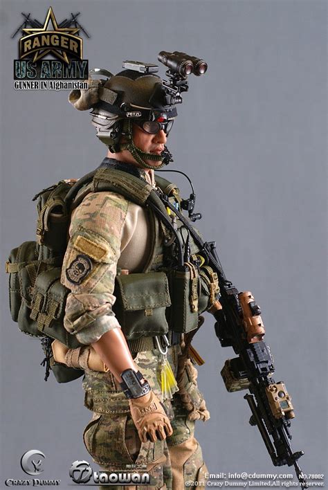 Crazydummy Cd78002 American Rangers Mk46mod0 Us Army Ranger Gunner In