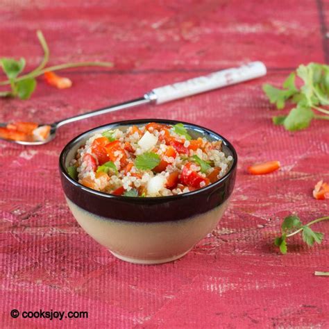 Cooks Joy Roasted Red Bell Pepper Quinoa Salad